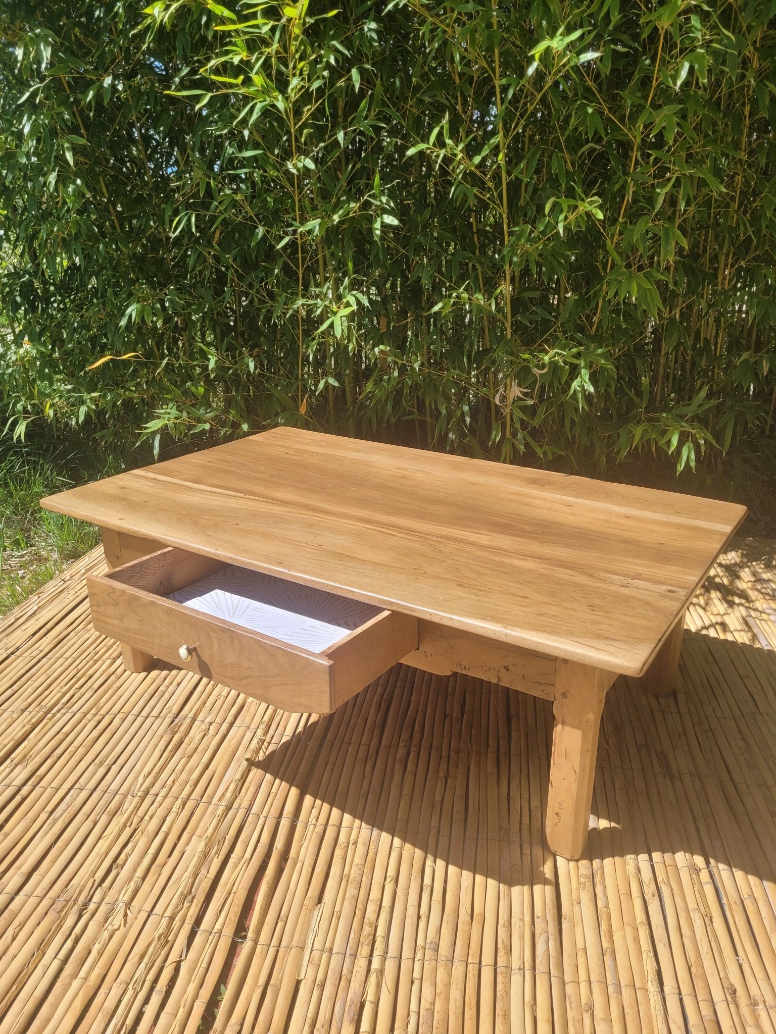 Table basse de ferme - rénovée - Ethic Atelier