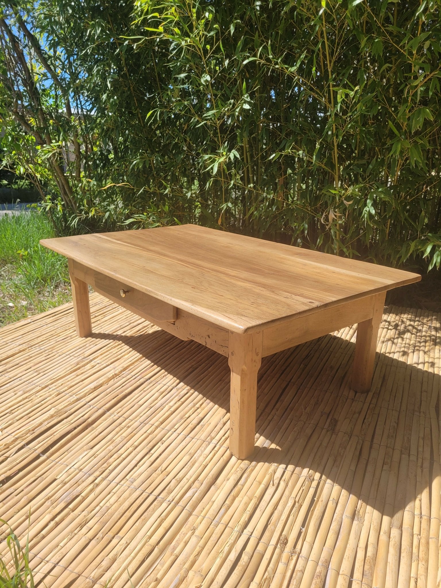 Table basse de ferme - rénovée - Ethic Atelier