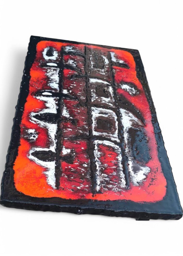 Table Basse en Céramique sur Pierre de Lave Vers 1950/60 - Ethic Atelier