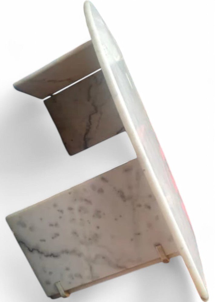 Table basse en marbre de Carrare blanc datant de 1970 - Ethic Atelier