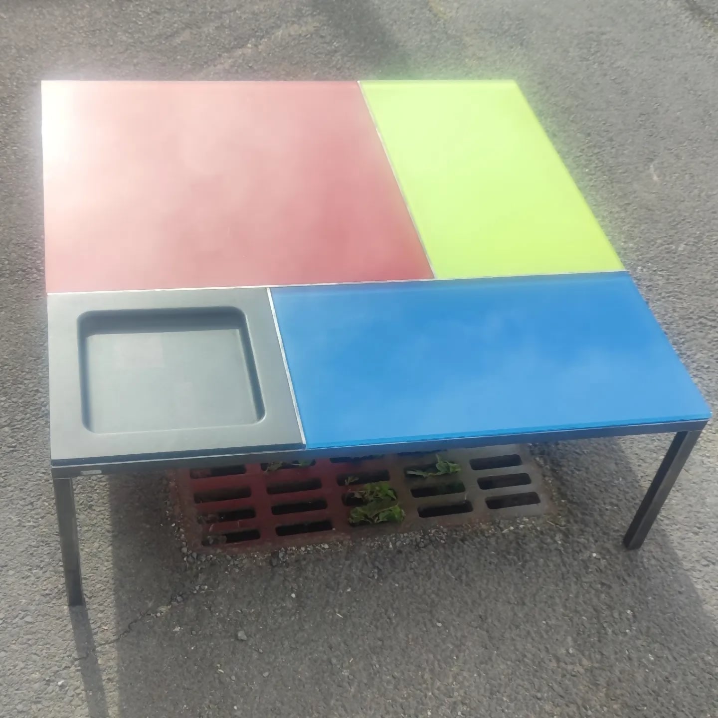 Table basse hommage à MONDRIAN par CIACCI - Ethic Atelier
