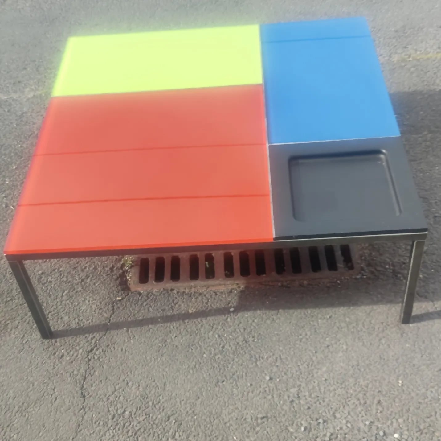 Table basse hommage à MONDRIAN par CIACCI - Ethic Atelier