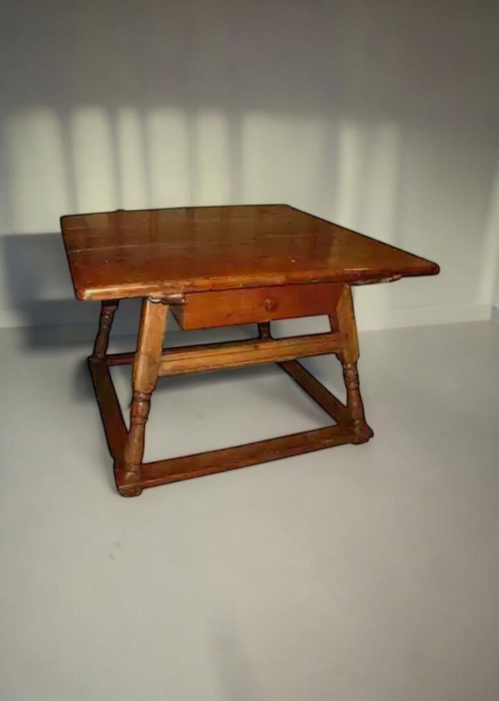 Table Cévenole époque XVIII siècle en cerisier et chataignier massif - Ethic Atelier