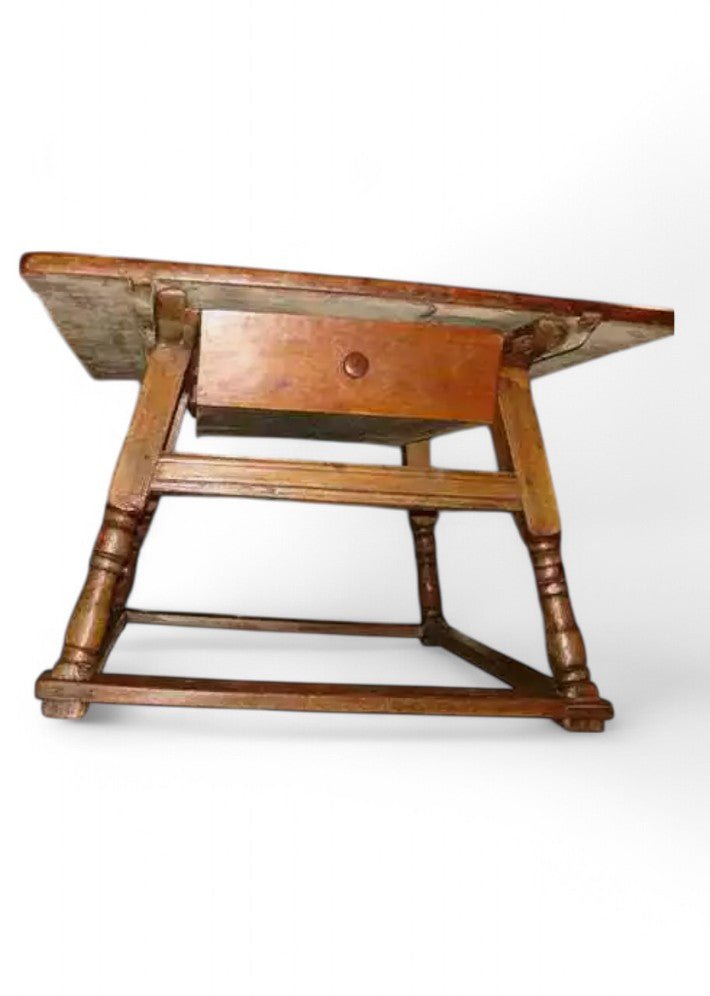 Table Cévenole époque XVIII siècle en cerisier et chataignier massif - Ethic Atelier