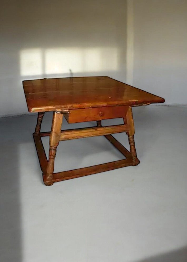 Table Cévenole époque XVIII siècle en cerisier et chataignier massif - Ethic Atelier