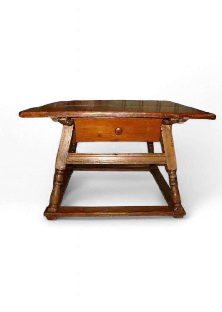 Table Cévenole époque XVIII siècle en cerisier et chataignier massif - Ethic Atelier