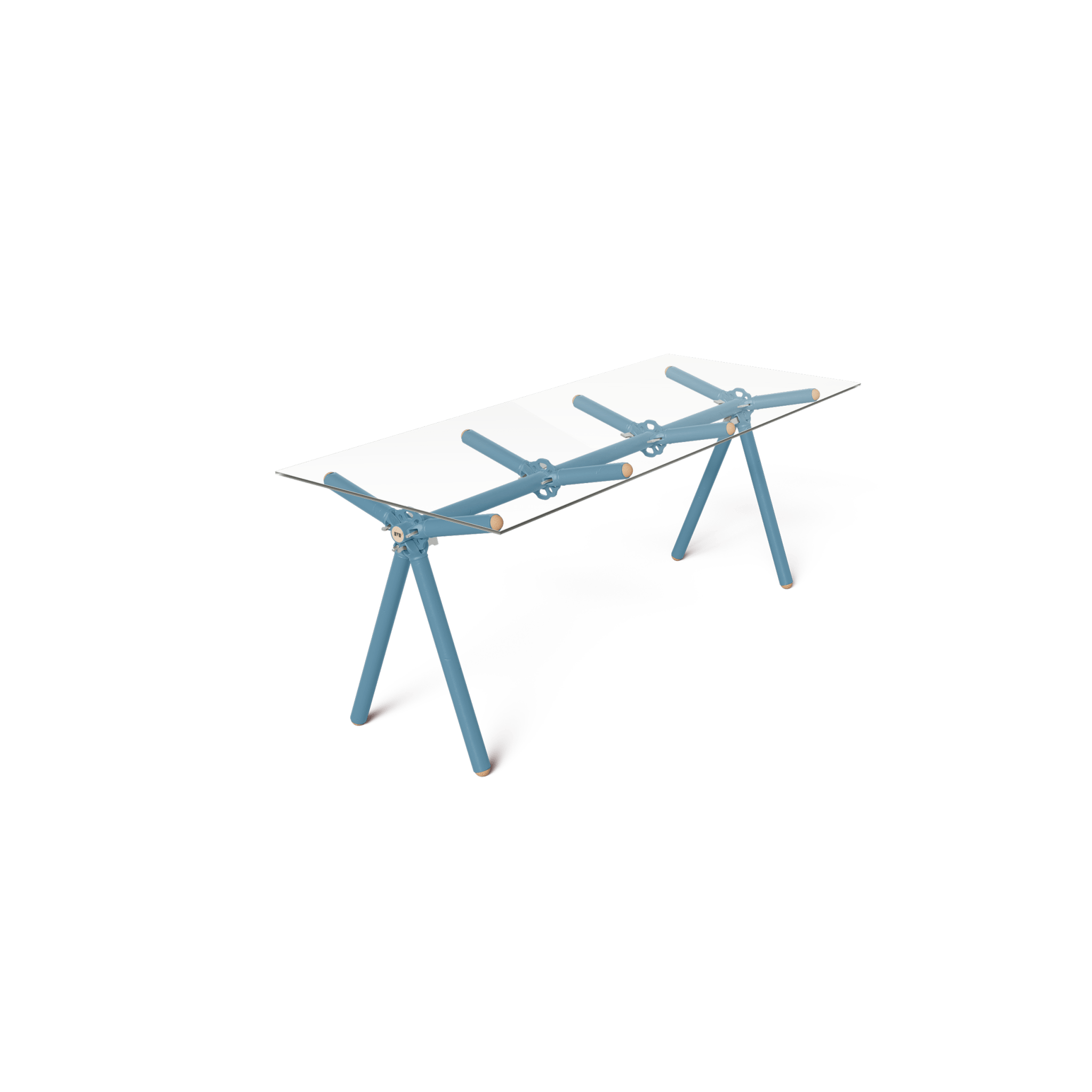 Table Clavex en Échafaudages Upcyclés, Modèle Réinventé - Ethic Atelier
