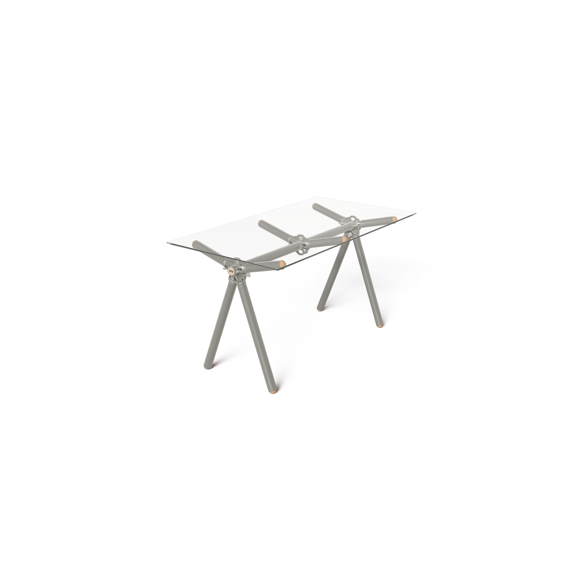 Table Clavex en Échafaudages Upcyclés, Modèle Réinventé - Ethic Atelier