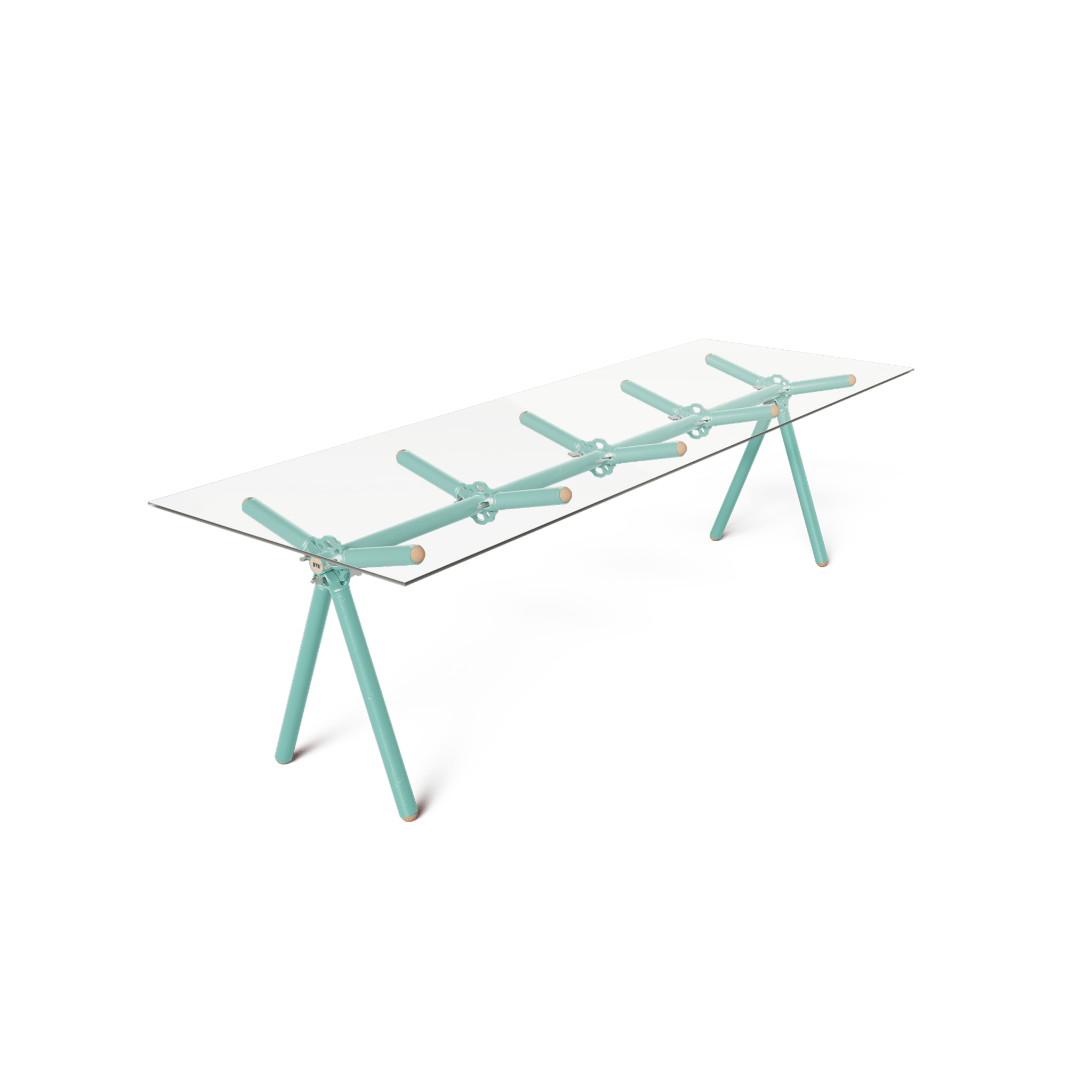 Table Clavex en Échafaudages Upcyclés, Modèle Réinventé - Ethic Atelier