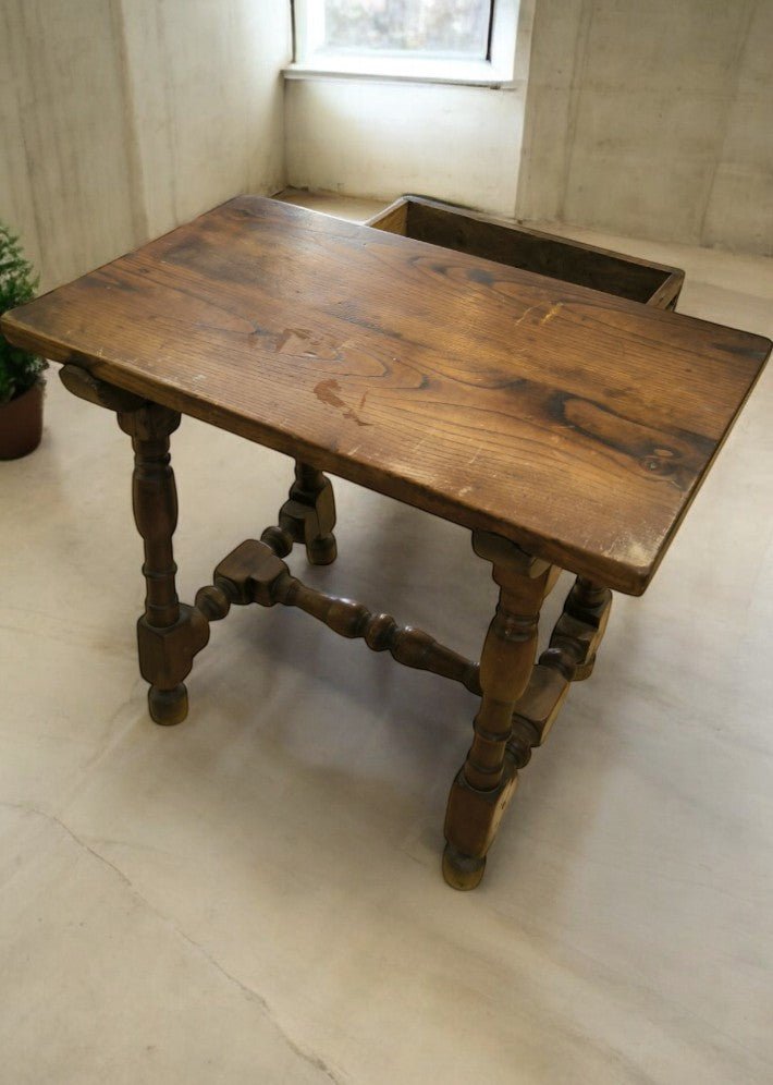 Table d'appoint art populaire en orme massif - Ethic Atelier