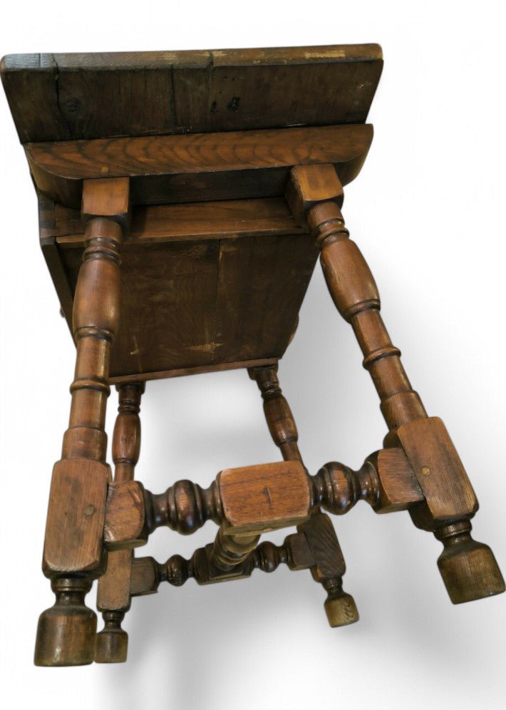 Table d'appoint art populaire en orme massif - Ethic Atelier