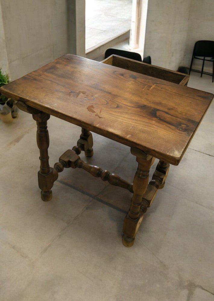 Table d'appoint art populaire en orme massif - Ethic Atelier