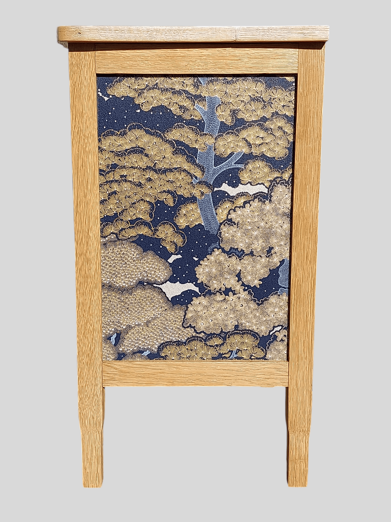 Table de chevet style Japandi restaurée - Ethic Atelier