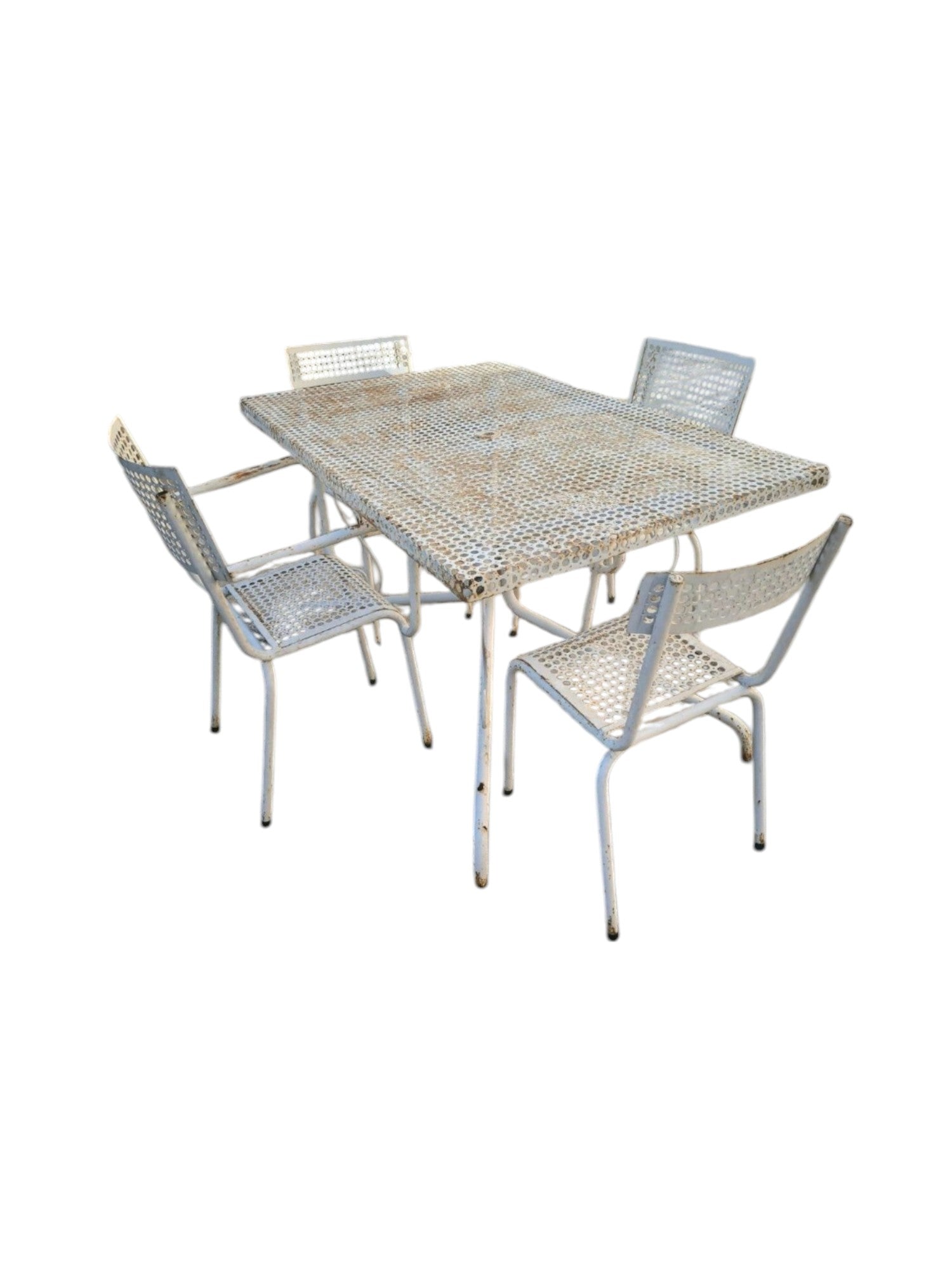 Table de jardin avec 2 chaises et 2 fauteuils de René MALAVAL - Ethic Atelier