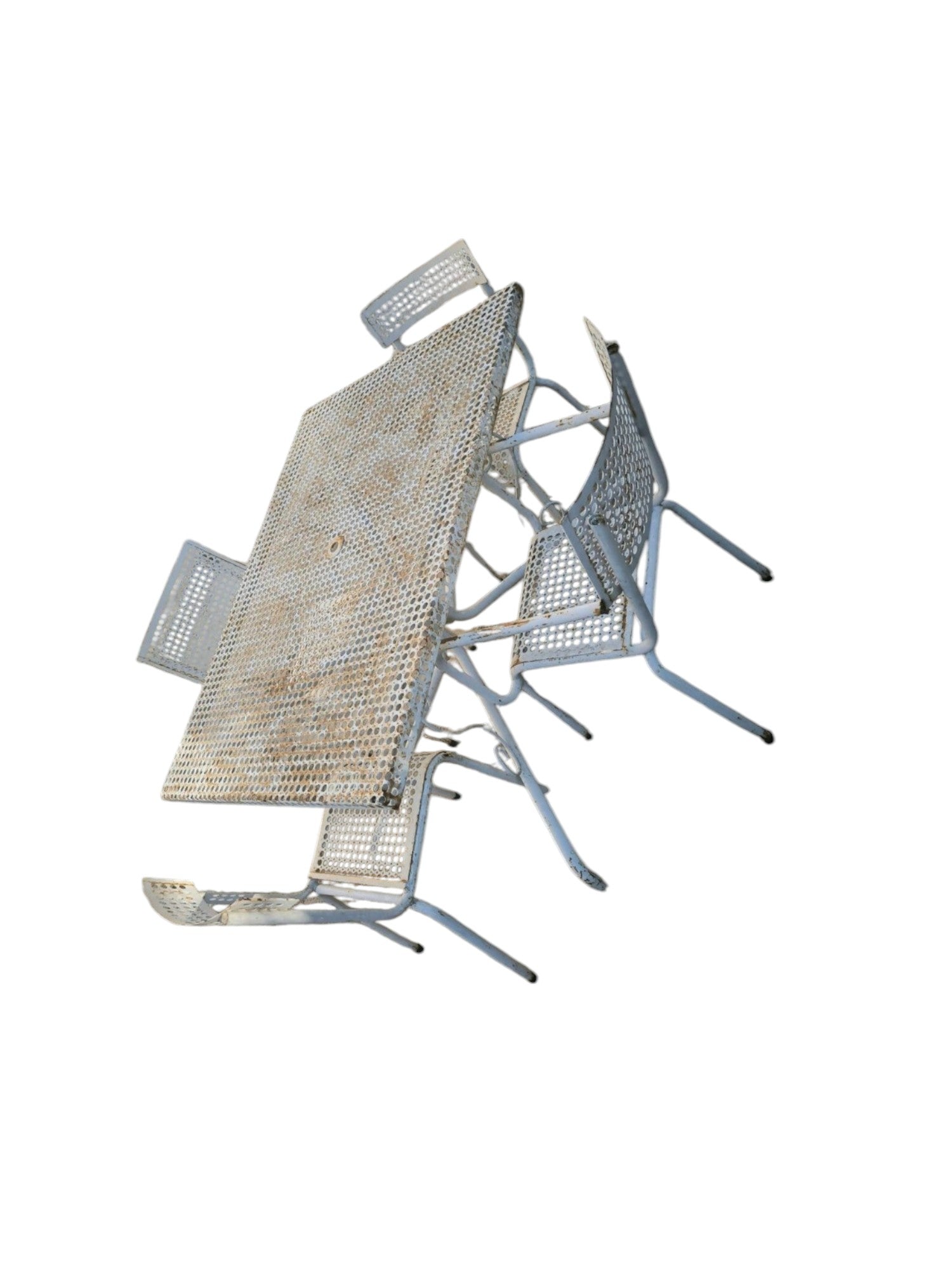 Table de jardin avec 2 chaises et 2 fauteuils de René MALAVAL - Ethic Atelier