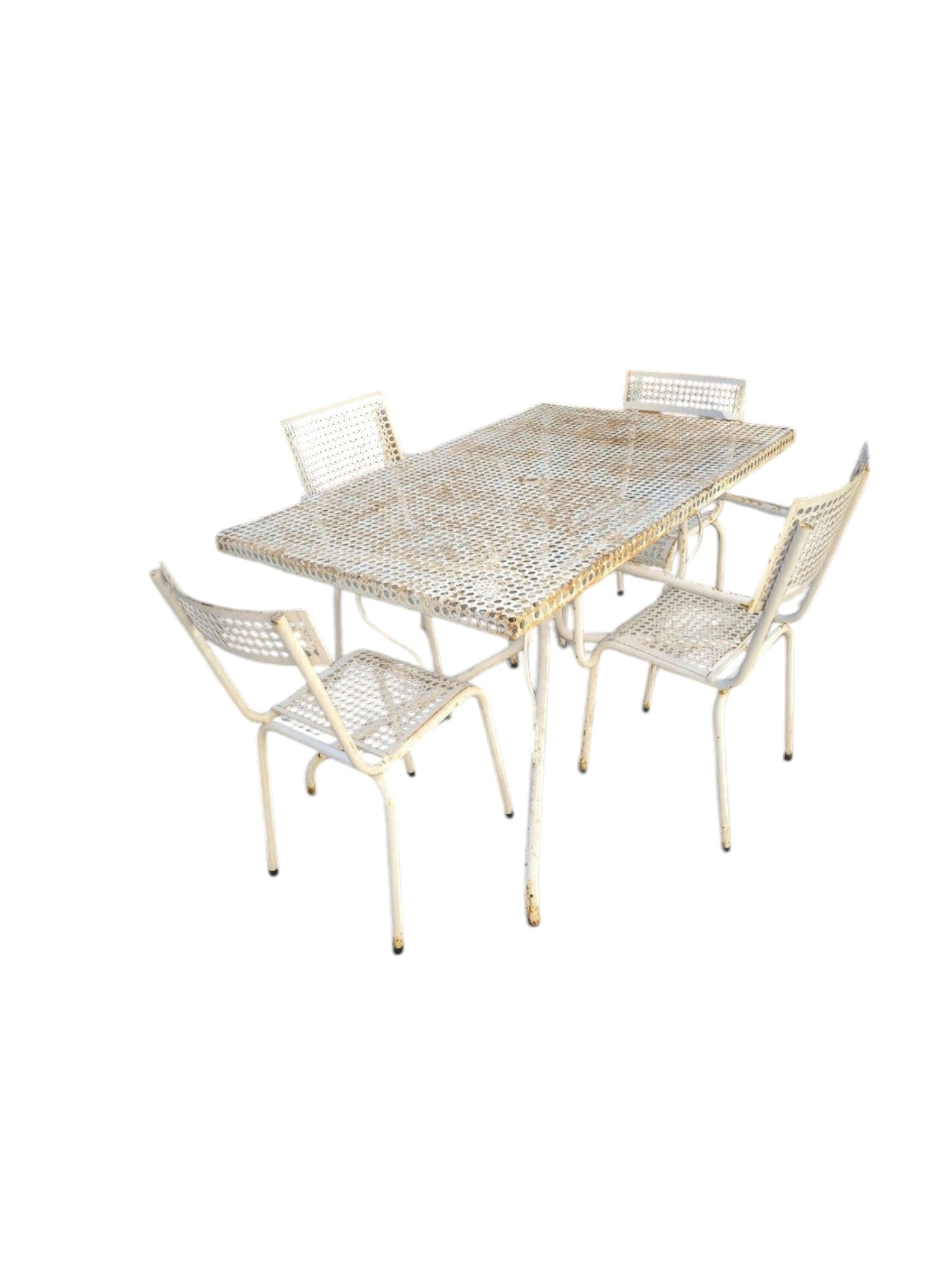 Table de jardin avec 2 chaises et 2 fauteuils de René MALAVAL - Ethic Atelier