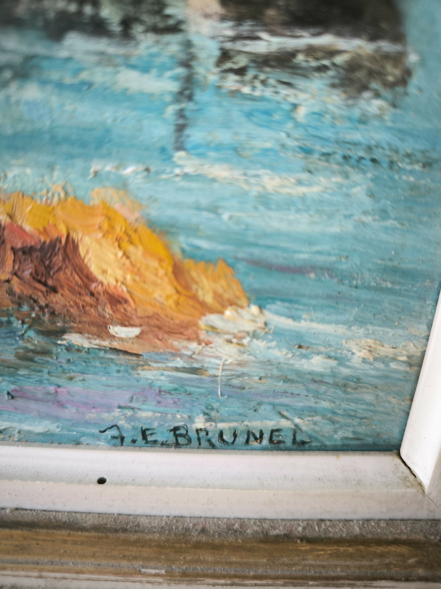 Tableau marine par BRUNEL vers 1940/50 - Ethic Atelier