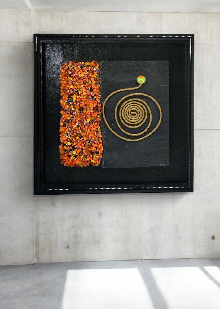 Tableau Mosaïque Spirale - Création Artisanale - Ethic Atelier
