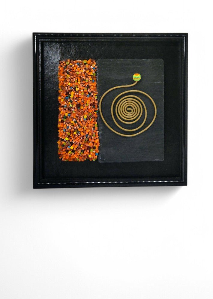 Tableau Mosaïque Spirale - Création Artisanale - Ethic Atelier