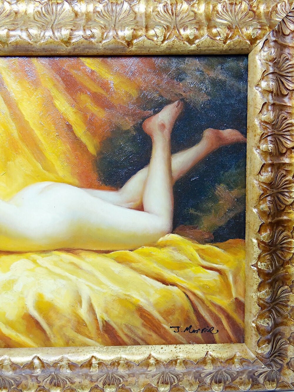 Tableau "Nu au coussin" "La paresseuse" d'après Daniel Hernández Morillo - Ethic Atelier