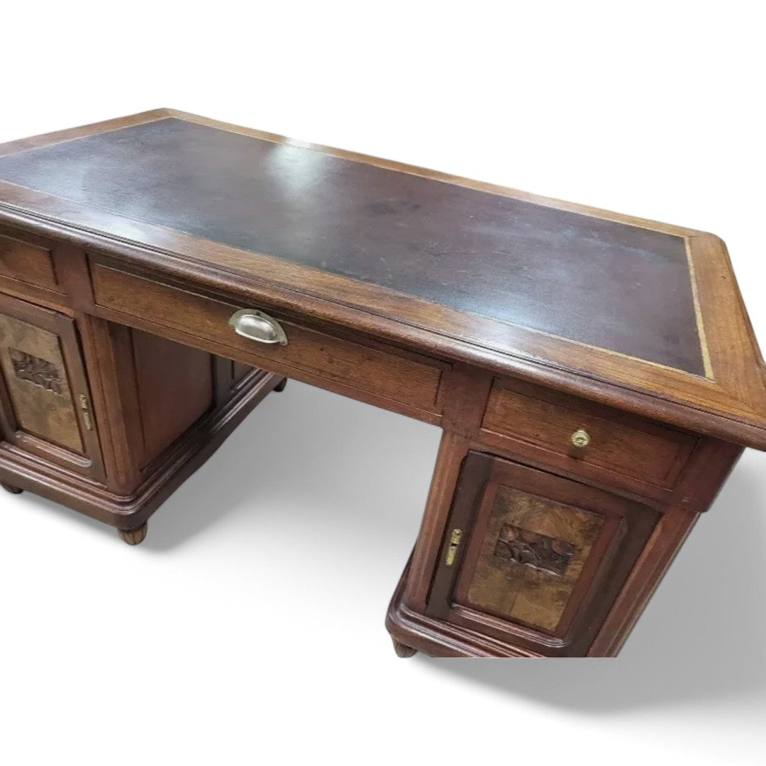 Superbe Bureau Plat Art Déco 1930