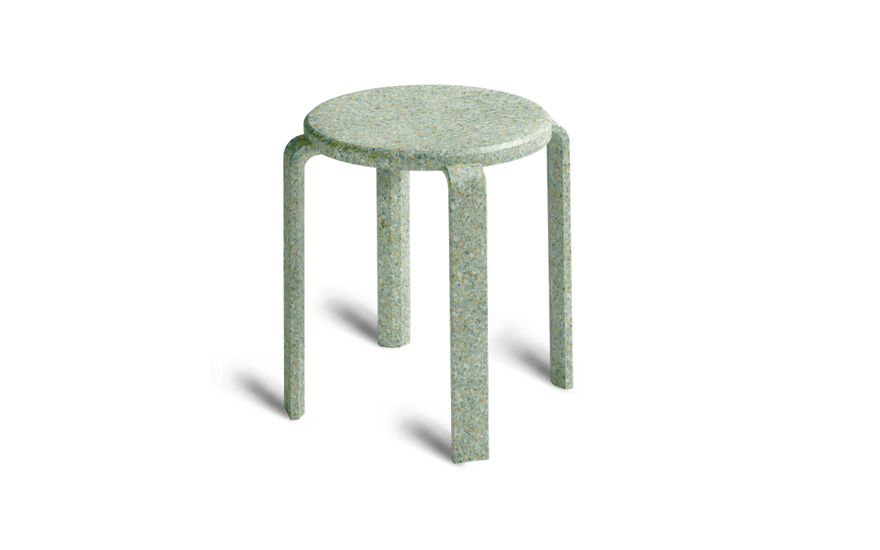 Tabouret Billex en Broyat de Billets de Banque Upcyclés - Ethic Atelier