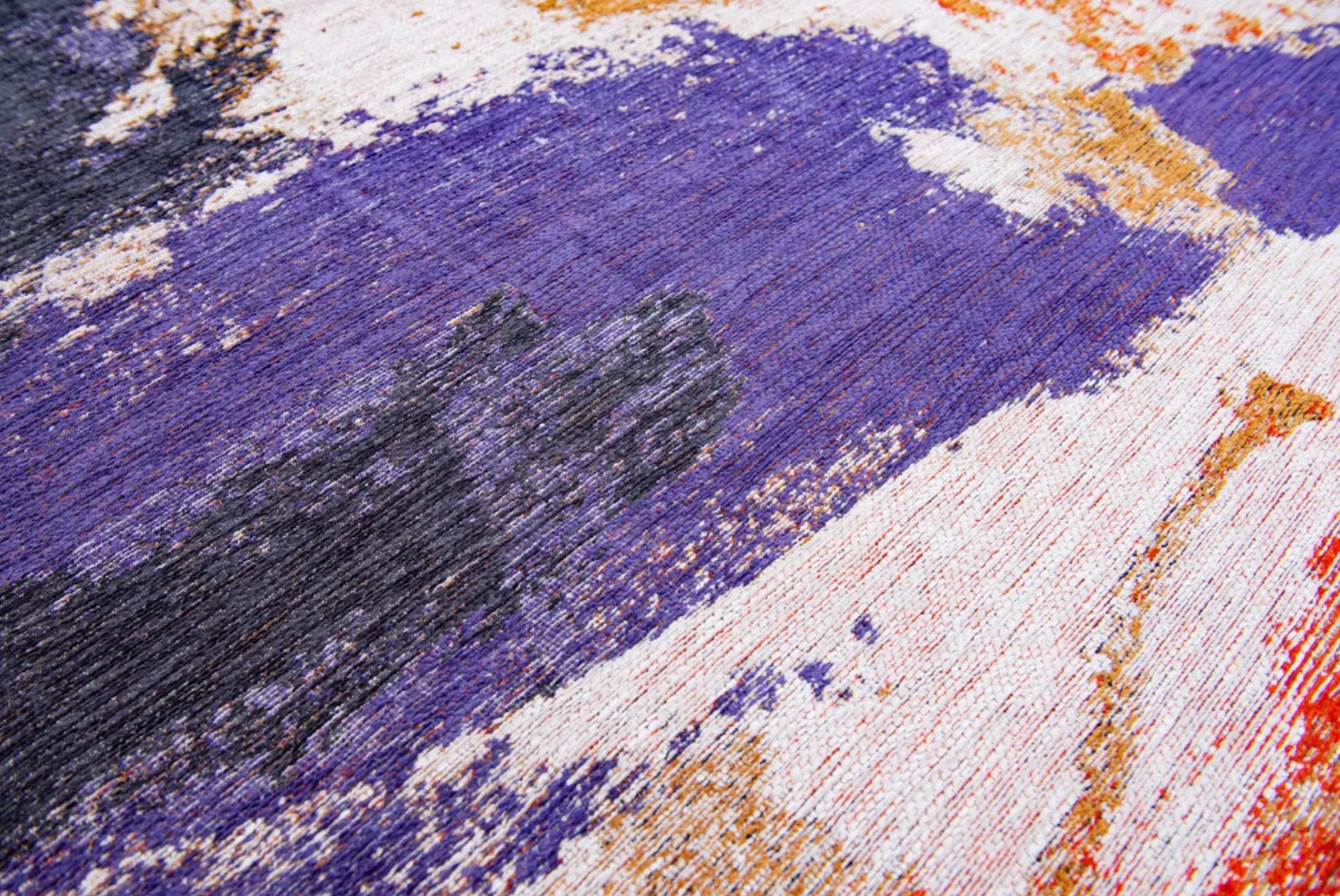 Tapis Fresque Jeu violet - Un Chef - d'Œuvre de Couleurs et d'Expression Artistique - Louis de Poortere - Ethic Atelier