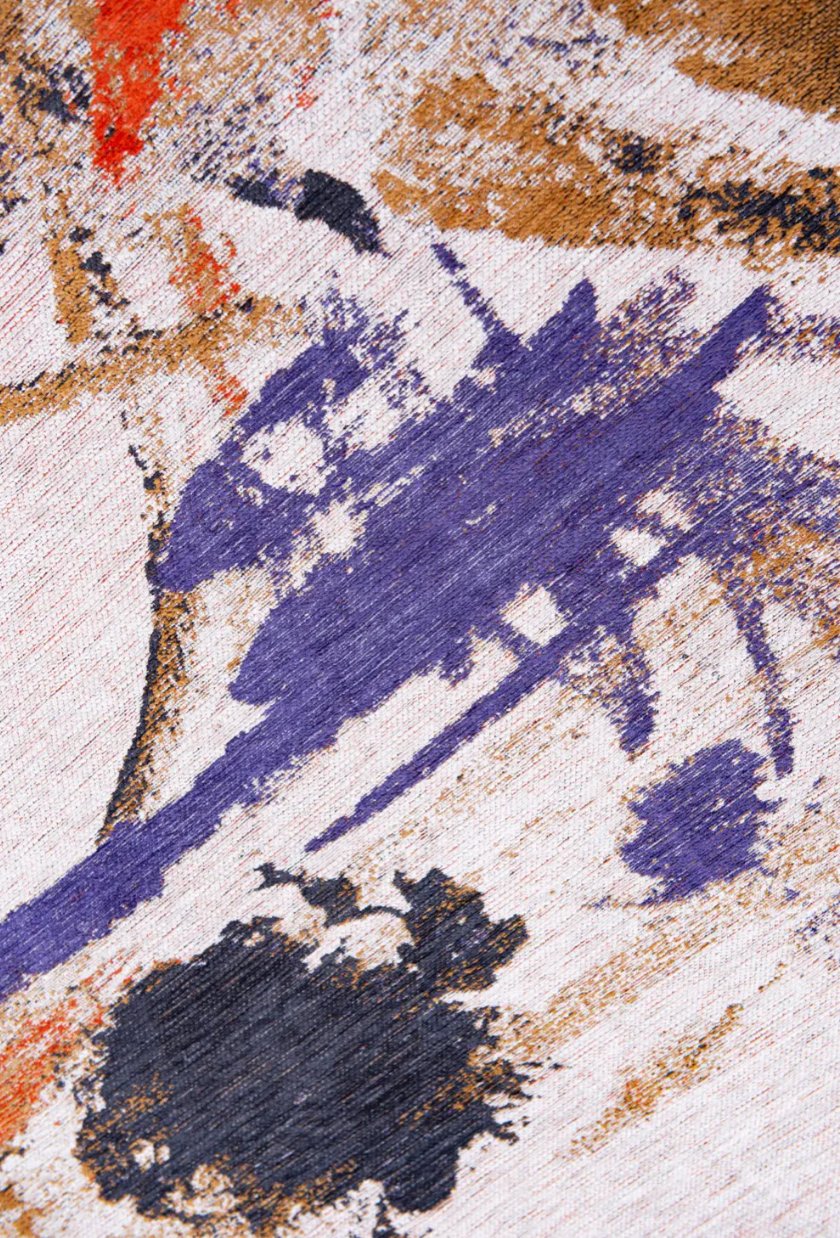 Tapis Fresque Jeu violet - Un Chef - d'Œuvre de Couleurs et d'Expression Artistique - Louis de Poortere - Ethic Atelier