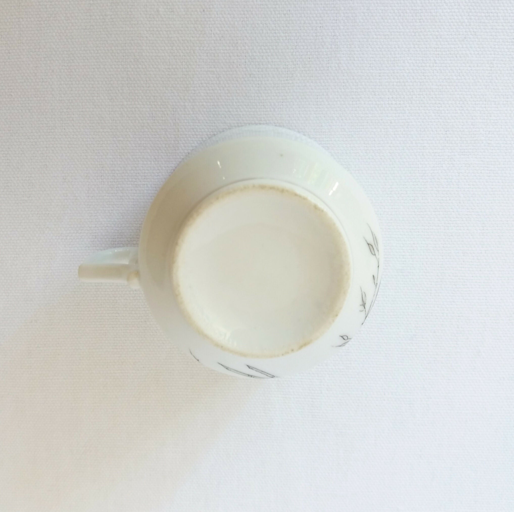 Tasse ancienne en porcelaine décor perruches - Ethic Atelier