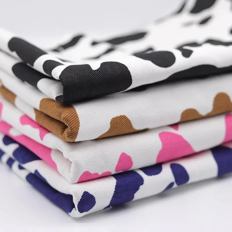 Tissu Denim Écologique Motifs Animaliers Pink - Ethic Atelier