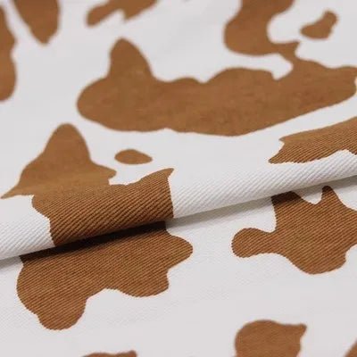 Tissu Denim Écologique Motifs Animaliers Pink - Ethic Atelier