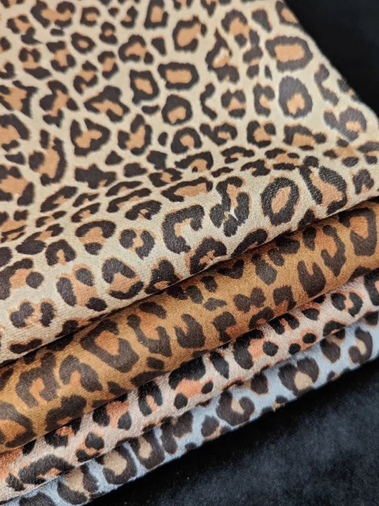 Tissu en Daim Imprimé Léopard - Ethic Atelier