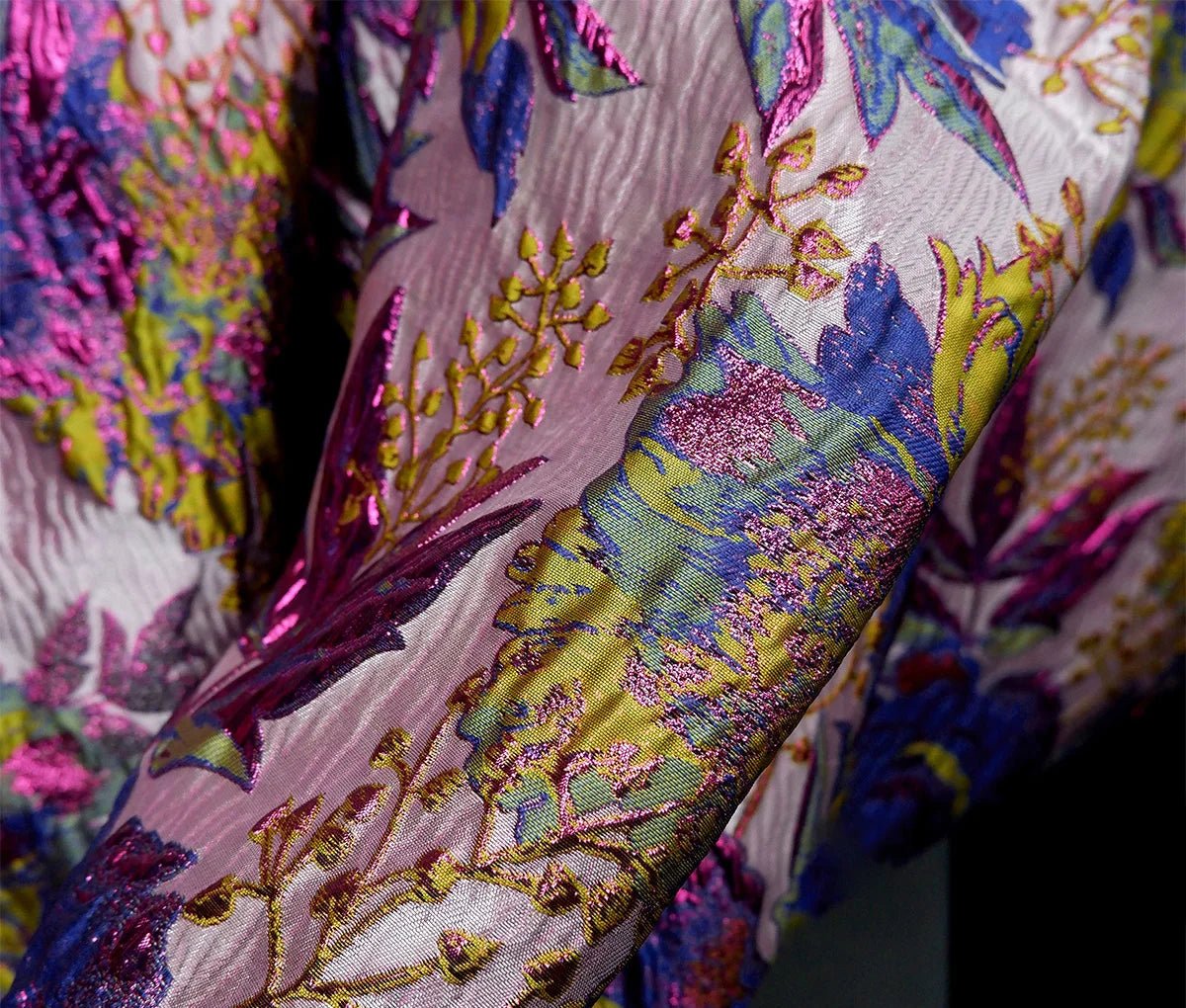 Tissu Jacquard Brocart "Élégance Naturelle" - Ethic Atelier