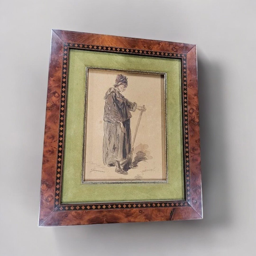 Très Beau Dessin Tableau de Gavarni "Goutte au Nez" - Ethic Atelier