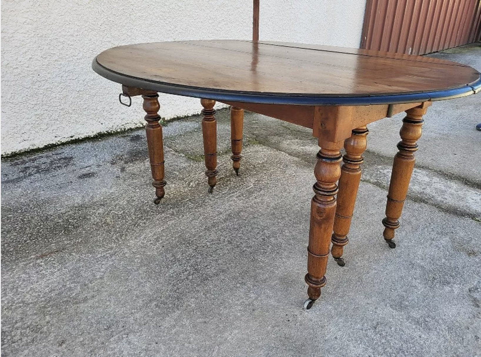 Très Belle et Grande Table à 6 Pieds Louis Philippe - Noyer Massif - XIXe siècle - Ethic Atelier