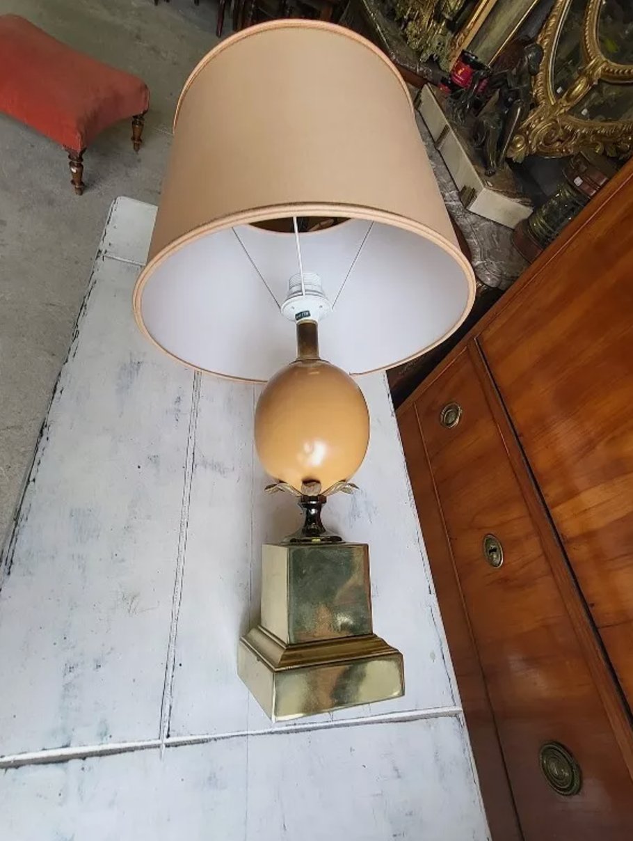 Très Belle Lampe Œuf d'Autruche Modèle Australie - Ethic Atelier