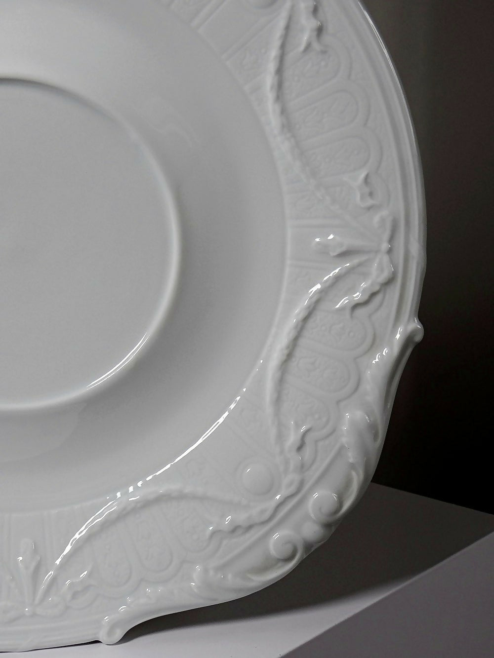 Très grand plat coupe centre de table Lafarge & Co porcelaine Limoges vintage - Ethic Atelier