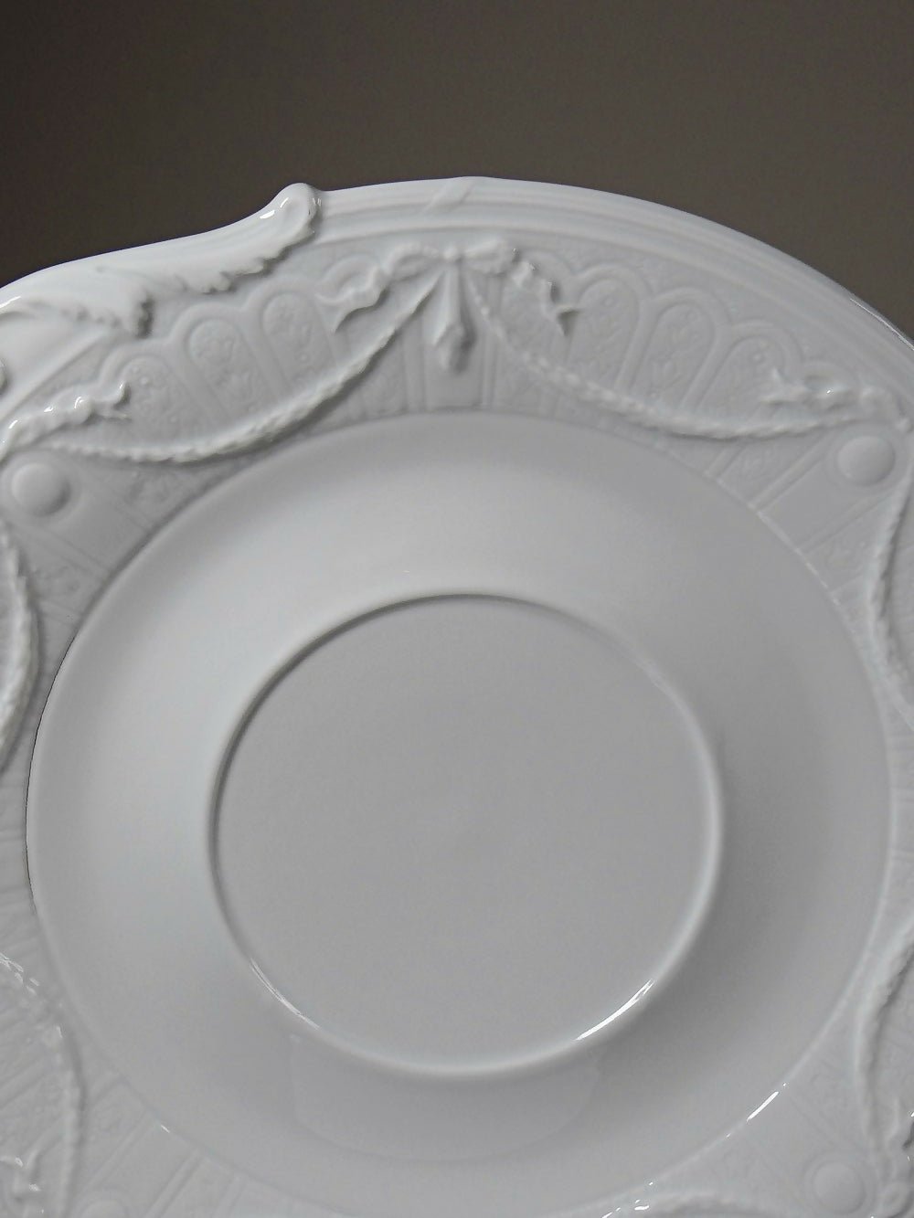 Très grand plat coupe centre de table Lafarge & Co porcelaine Limoges vintage - Ethic Atelier