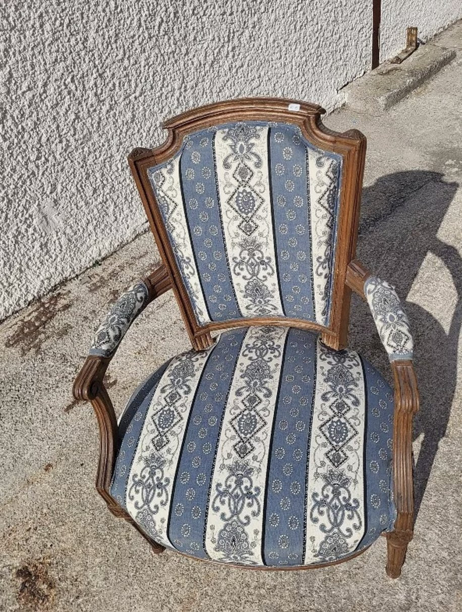 Très Joli Petit Fauteuil Louis XVI - XIXe siècle N°15 - Ethic Atelier