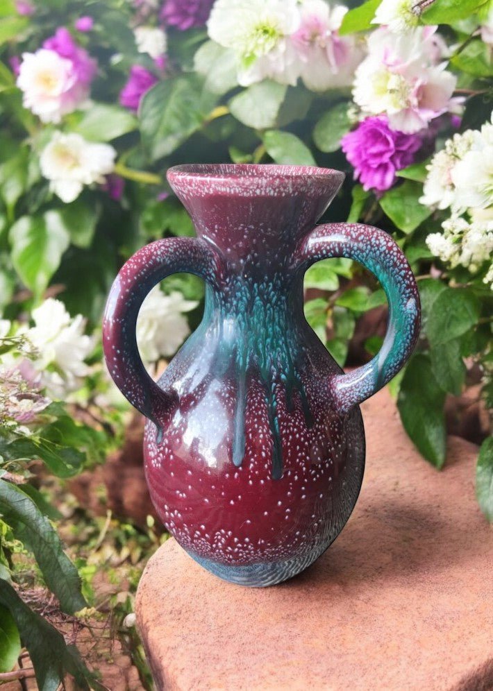 Vase à 3 Anses en Céramique Vintage datant de 1950 - Ethic Atelier