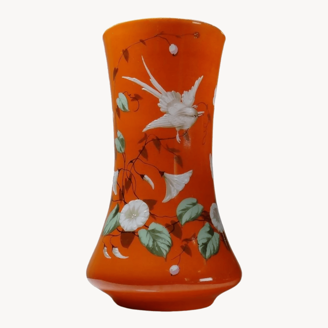 Vase Baccarat : Opaline, Peint à la Main, XIXe - Ethic Atelier