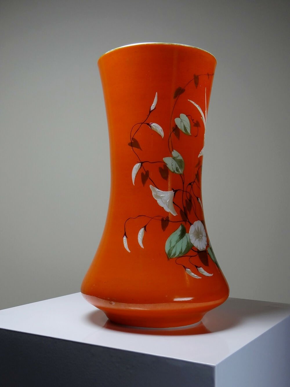 Vase Baccarat : Opaline, Peint à la Main, XIXe - Ethic Atelier