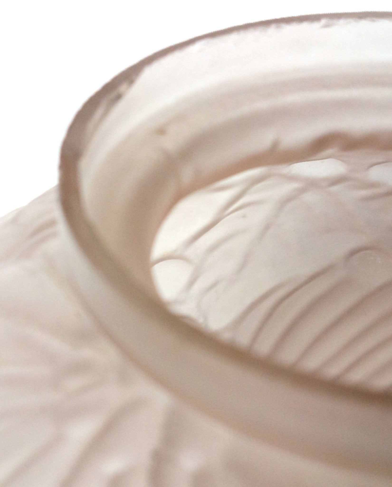 Vase boule en verre moulé pressé rose pâle Art déco - Ethic Atelier