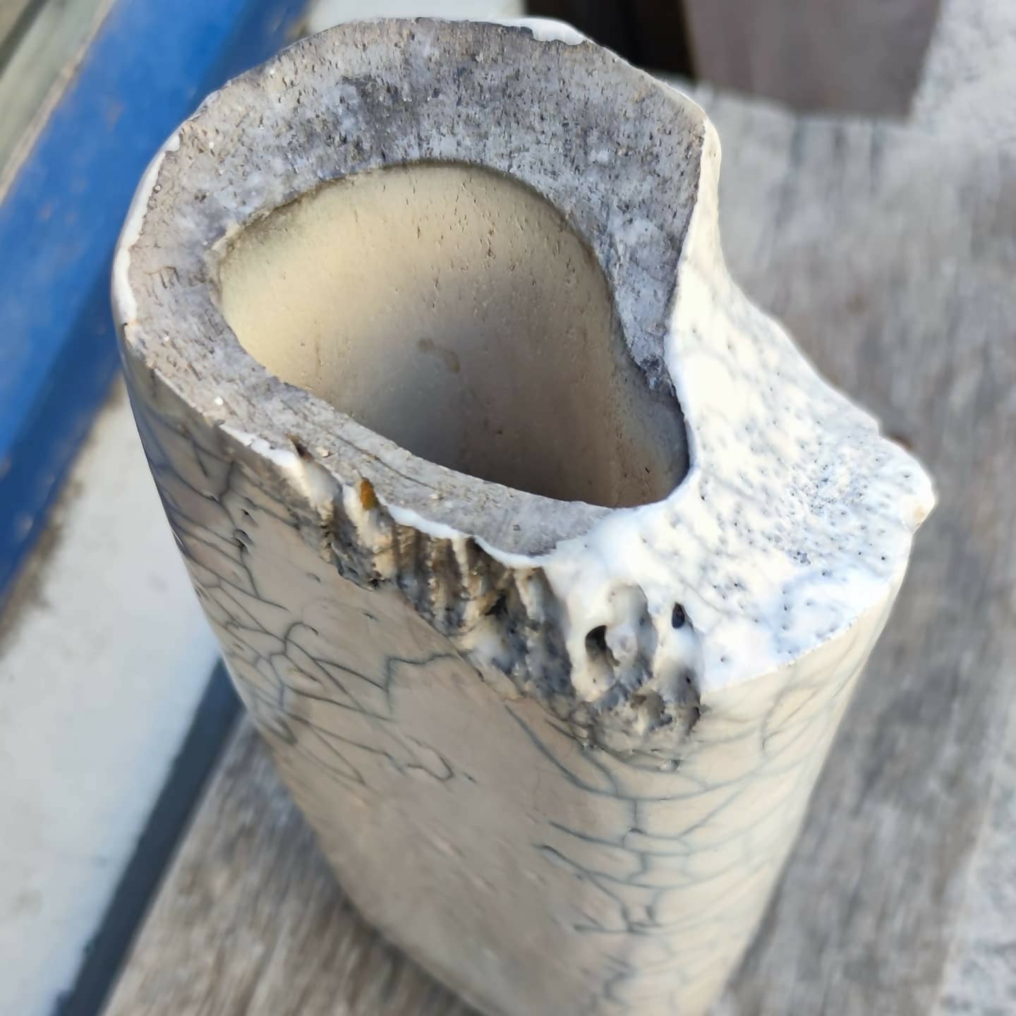 Vase minéral en Raku - 1980 - Ethic Atelier