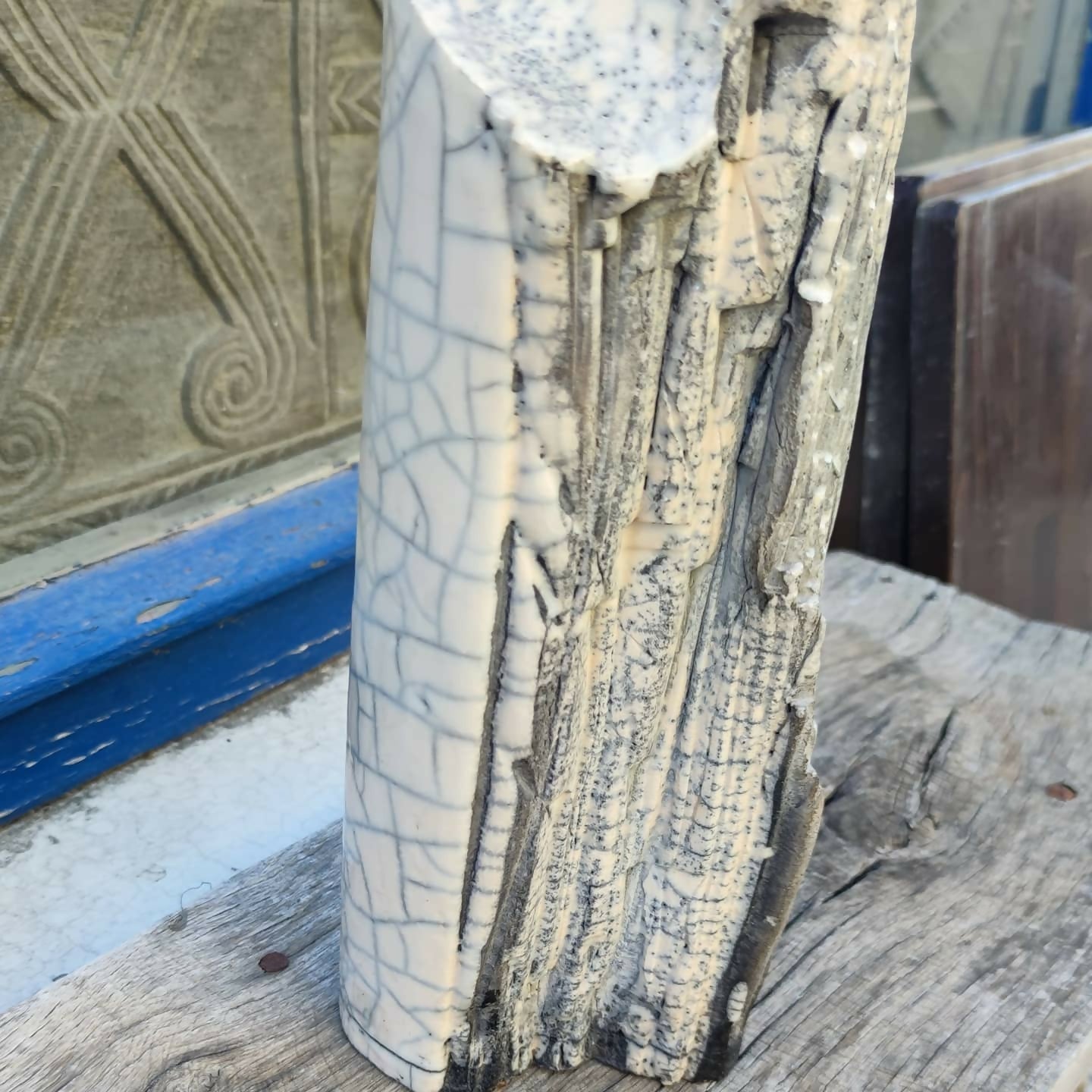 Vase minéral en Raku - 1980 - Ethic Atelier