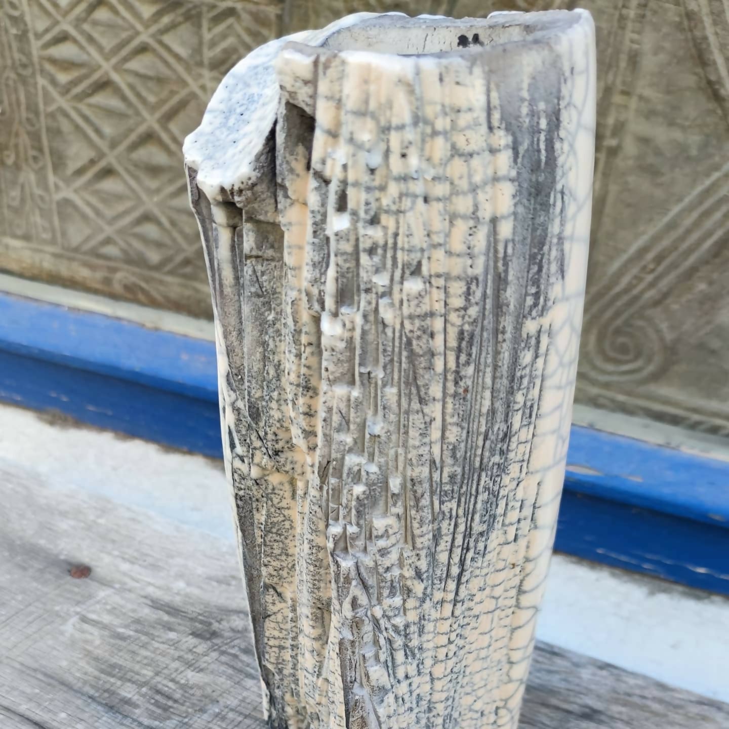 Vase minéral en Raku - 1980 - Ethic Atelier