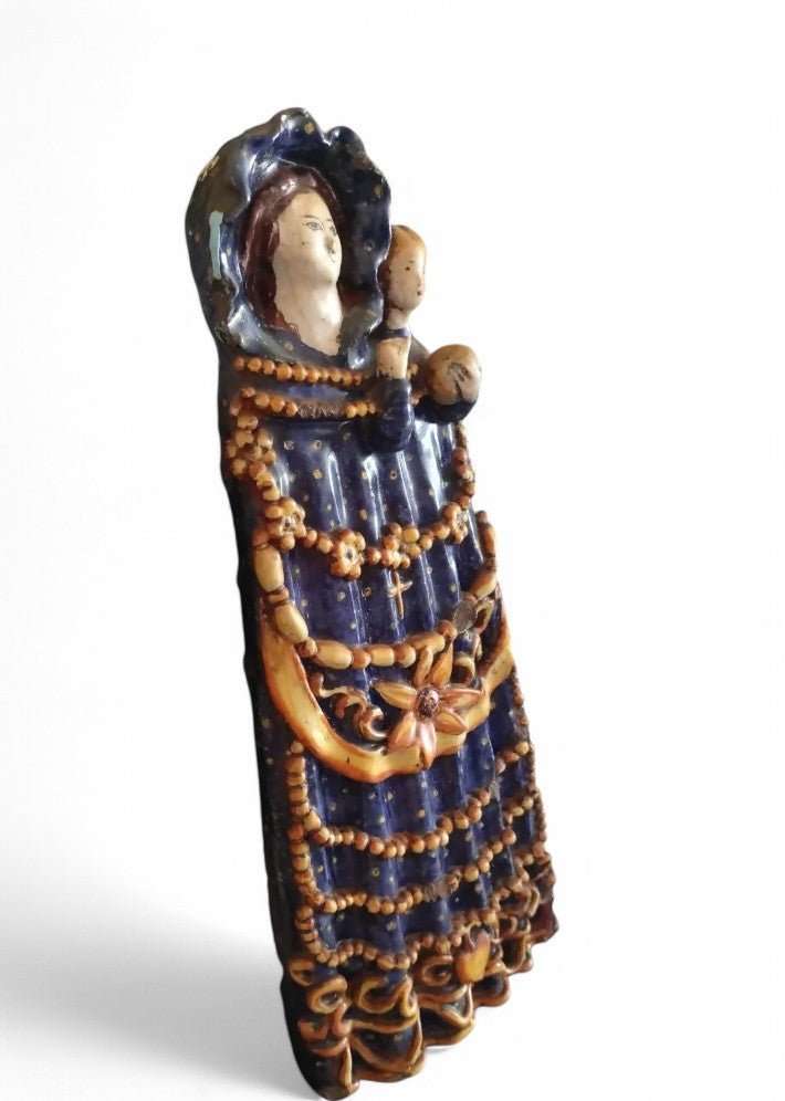 Vierge de procession en faience du XVIII Siècle - Ethic Atelier