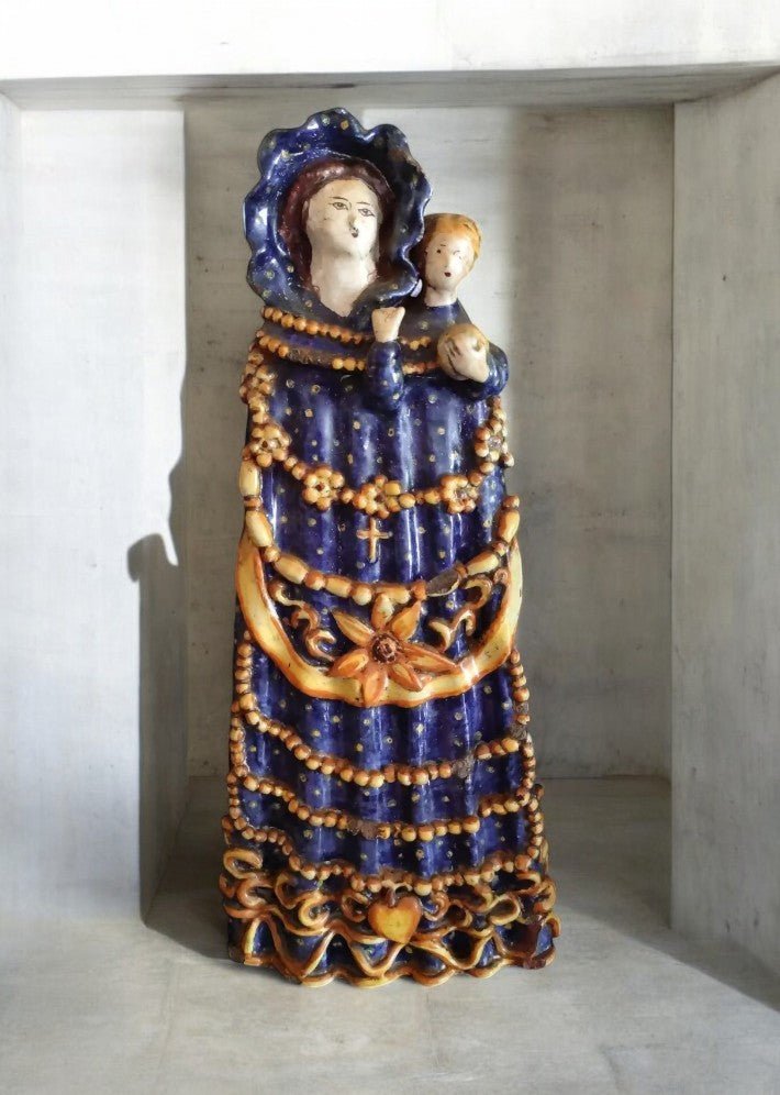 Vierge de procession en faience du XVIII Siècle - Ethic Atelier