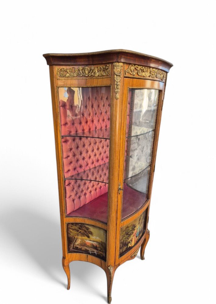 Vitrine Louis XV avec Scène Romantique - Ethic Atelier