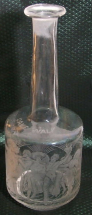 carafe Legras gravée  de 1895 ref catalogue de 1895 n°1615